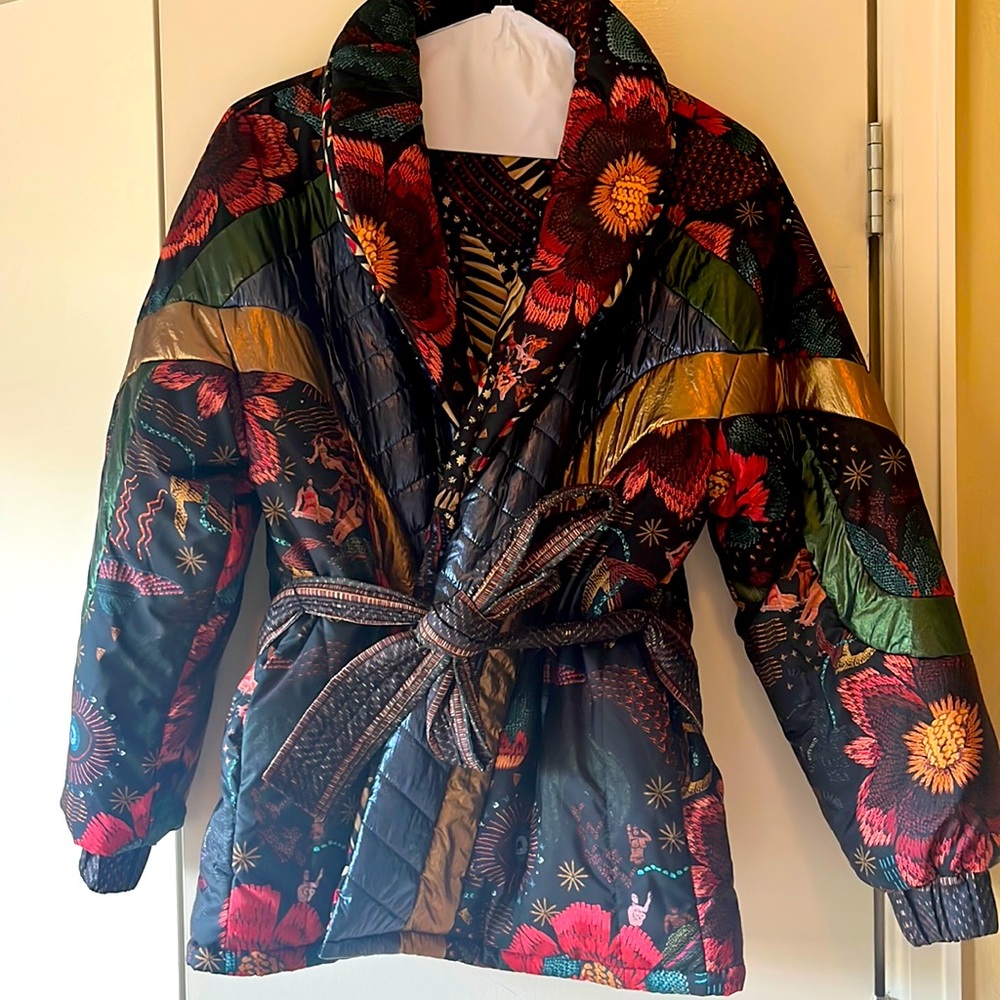Farm Rio Reversible Puffer Jacket Size xs